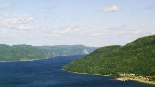 Vue sur le Fjord du Saguenay